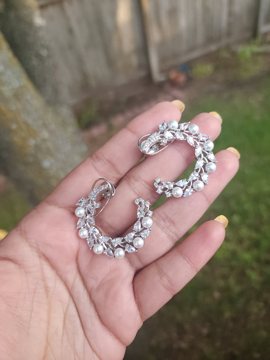 Charlette cz stud  earrings