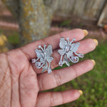 Butterfly CZ earrings