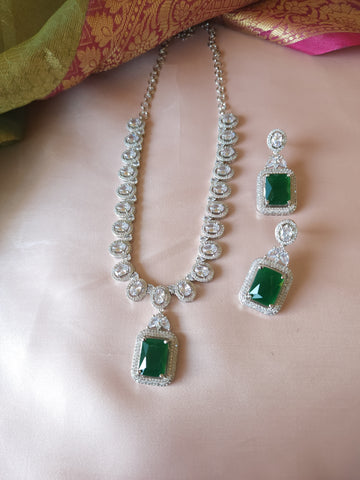 Deepika diamond replica necklace set