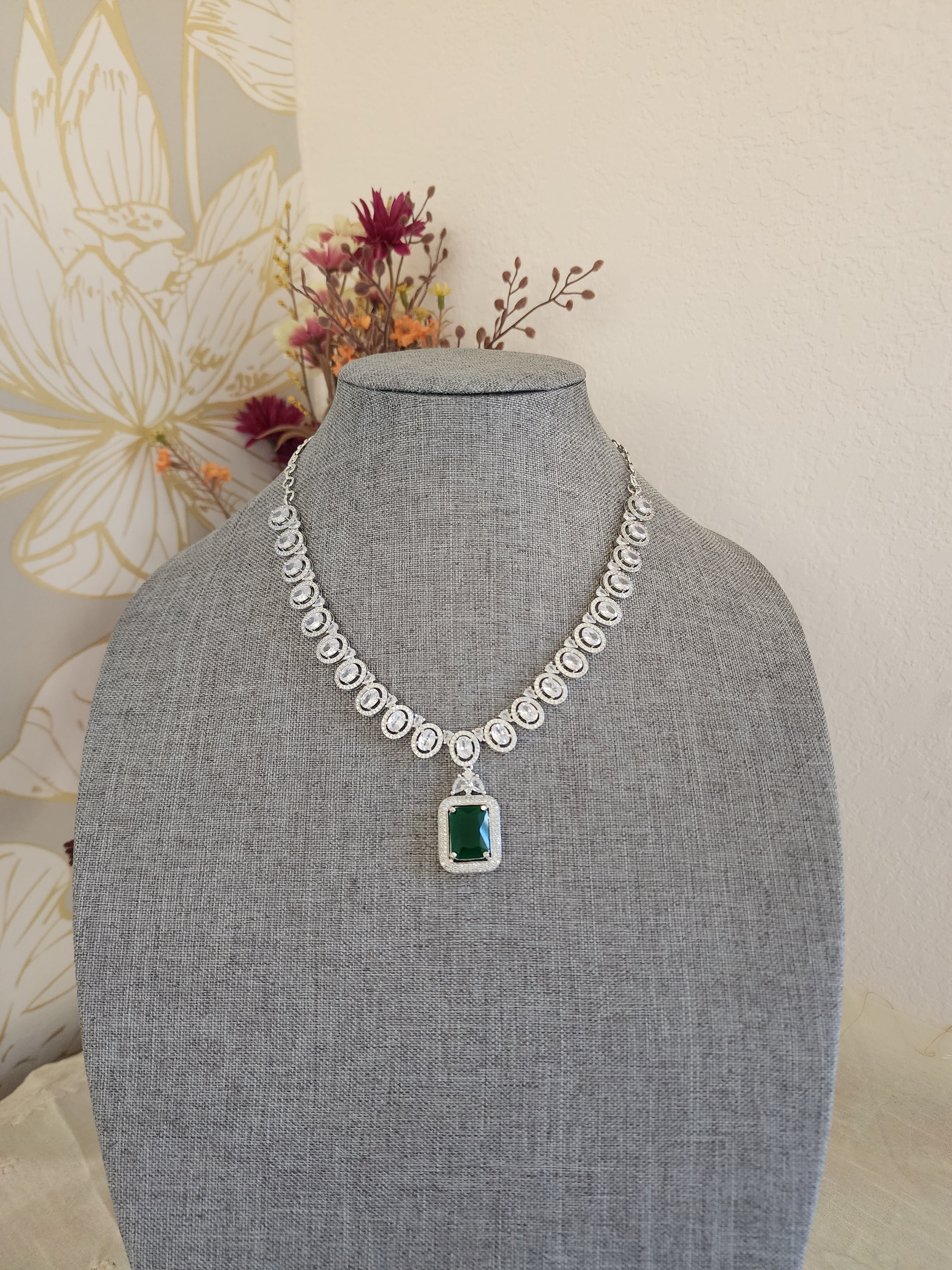 Deepika diamond replica necklace set