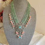 Victorian polki necklace with earrings