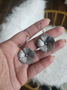 Aditya hook silver alike earrings