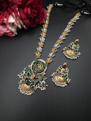 Aarna dualtone handmade necklace set