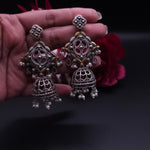 Aastha dualtone jhumka earrings