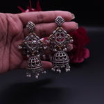 Aastha dualtone jhumka earrings