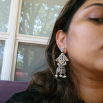 Aastha dualtone jhumka earrings