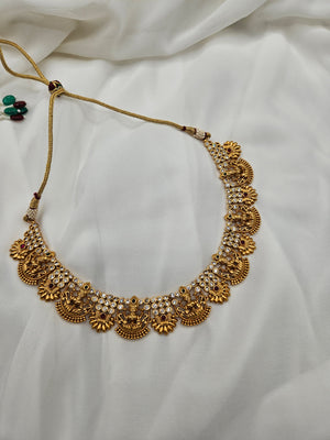 Bhani goldplated statement choker necklace set