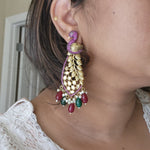Peacock contemporary earrings