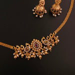 Bhani goldplated statement choker necklace set