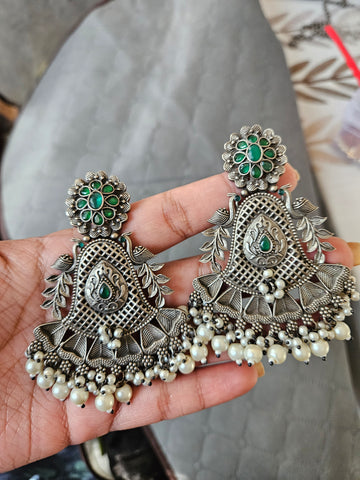 Anthara silveralike  earrings