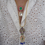 Aarvi jadau kundan polki necklace set