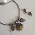 Achyutha Kemp Dualtone necklace set