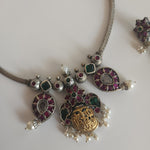 Achyutha Kemp Dualtone necklace set