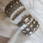 Victorian polki antique bracelets /bangles