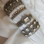 Victorian polki antique bracelets /bangles