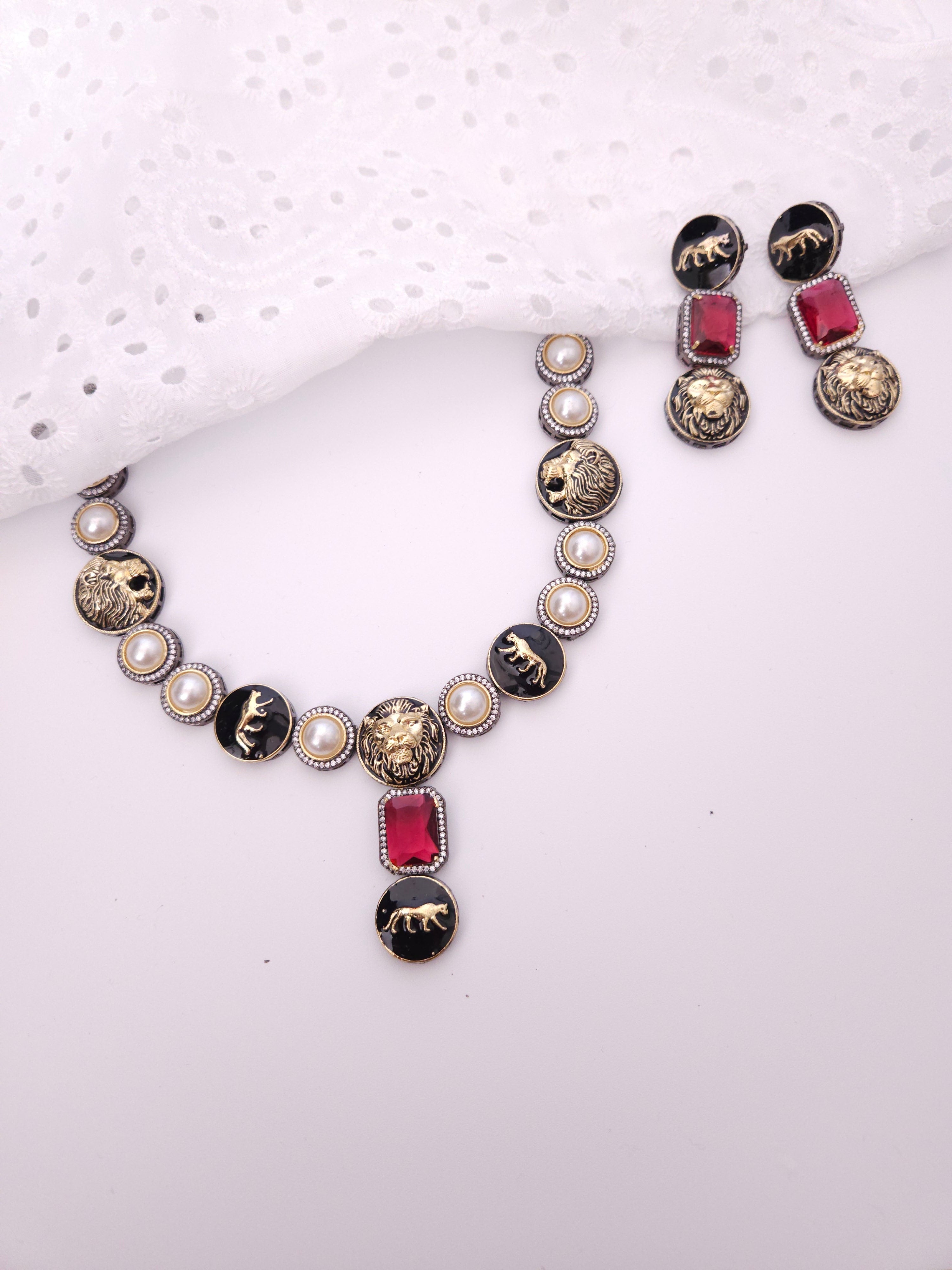 Laya sabyasachi inspired contemporary necklace set