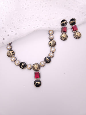 Laya sabyasachi inspired contemporary necklace set