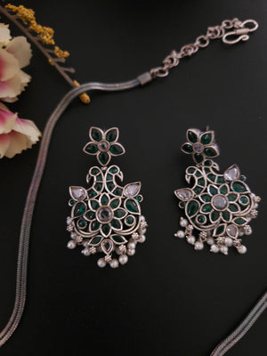 Achyutha Kemp hasli necklace set