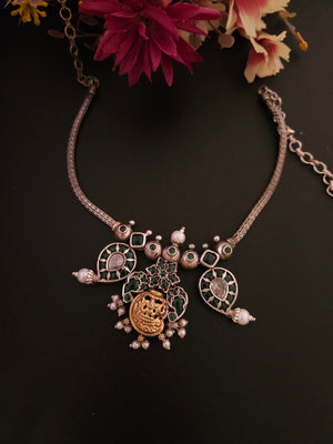 Achyutha Kemp Dualtone necklace set