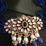 Victorian polki choker necklace set