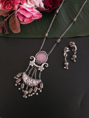 Aanshi fusion pendant necklace set