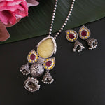 Aanshi fusion pendant necklace set