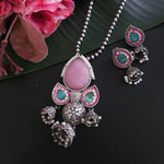 Aanshi fusion pendant necklace set