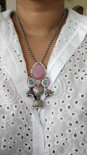 Aanshi fusion pendant necklace set