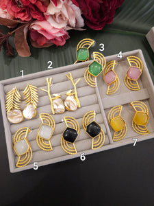 Contemporary earrings collection