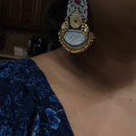 925 silver polish fusion jhumka earrings