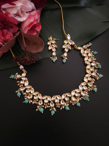 Aashwi kundan choker necklace set