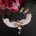 Aanshi kundan choker necklace