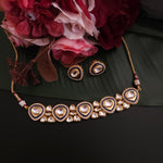 Aanshi kundan choker necklace set