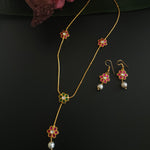 Aarvi jadau kundan necklace set