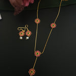 Aarvi jadau kundan necklace set