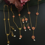 Aarvi jadau kundan necklace set