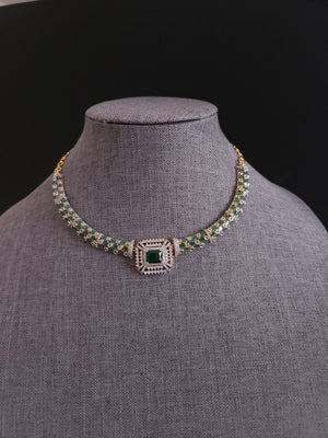 Aria simple CZ necklace set