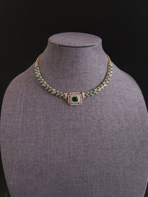 Aria simple CZ necklace set