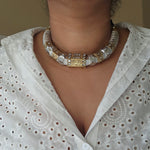 Alicia fusion dualtone hasli necklace set
