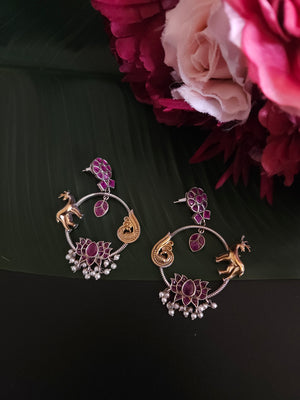 Aastha dualtone chandbali earrings