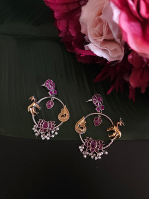 Aastha dualtone chandbali earrings