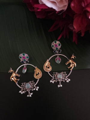 Aastha dualtone chandbali earrings
