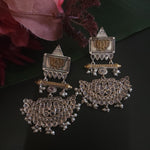 Gomathi fusion silver alike earrings