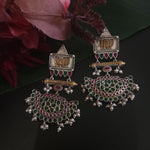 Gomathi fusion silver alike earrings
