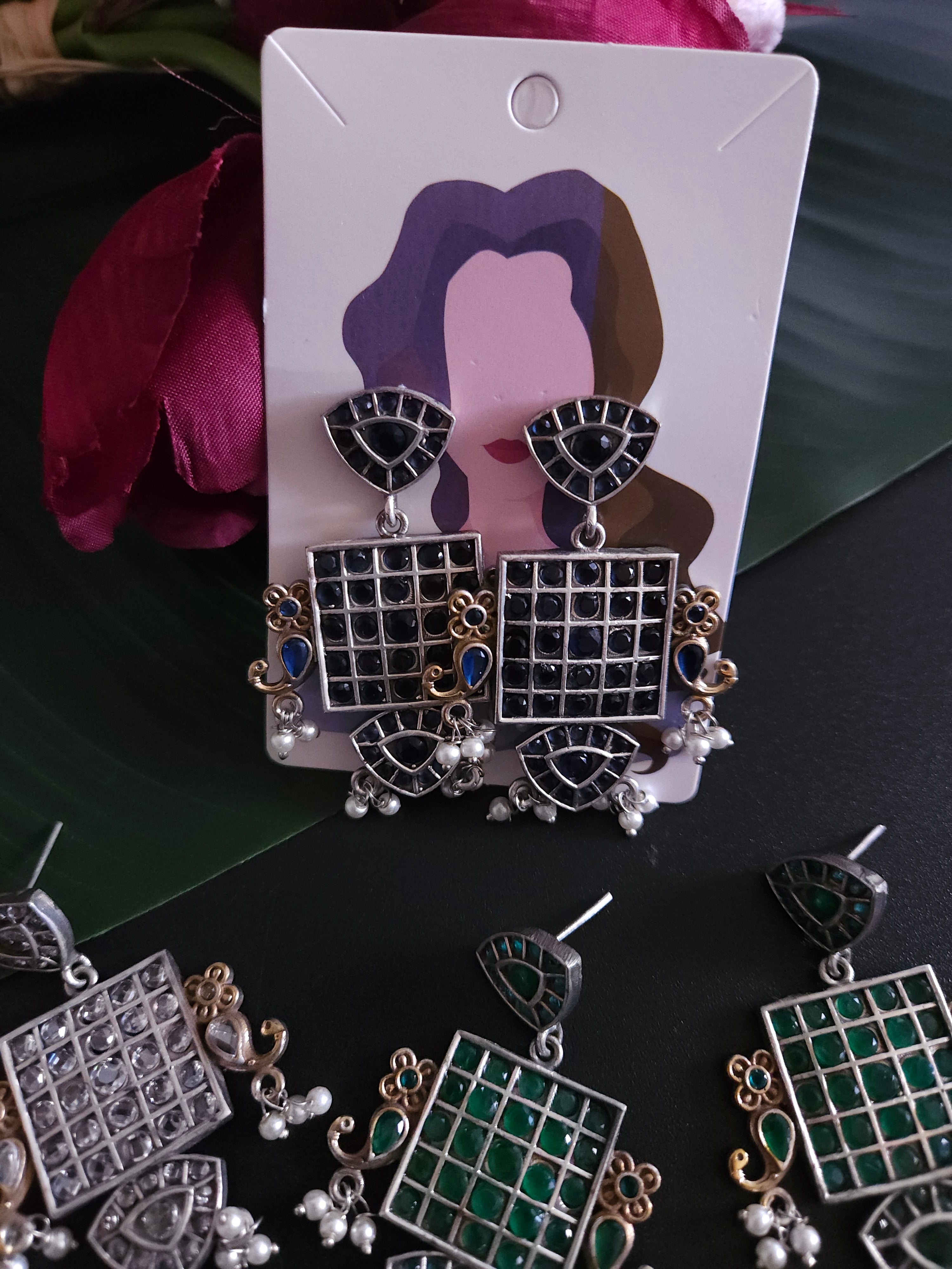 Anthara dualtone earrings