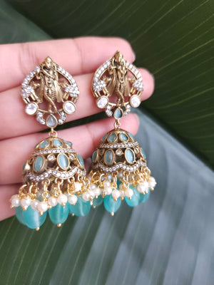 Victorian polki earrings