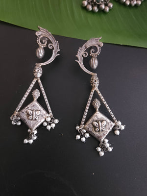 Aarthi silver alike earrings collection
