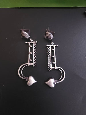Aarthi silver alike earrings collection