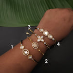 Kundan adjustable bracelet/bangles