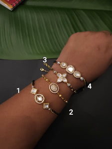 Kundan adjustable bracelet/bangles